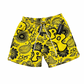 Yellow Paisley Shorts