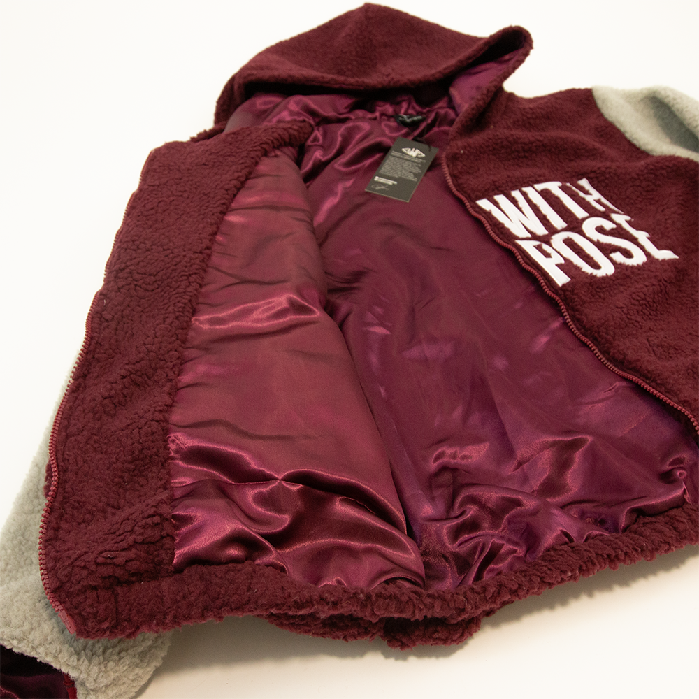 Comfy Burgundy Zip Up